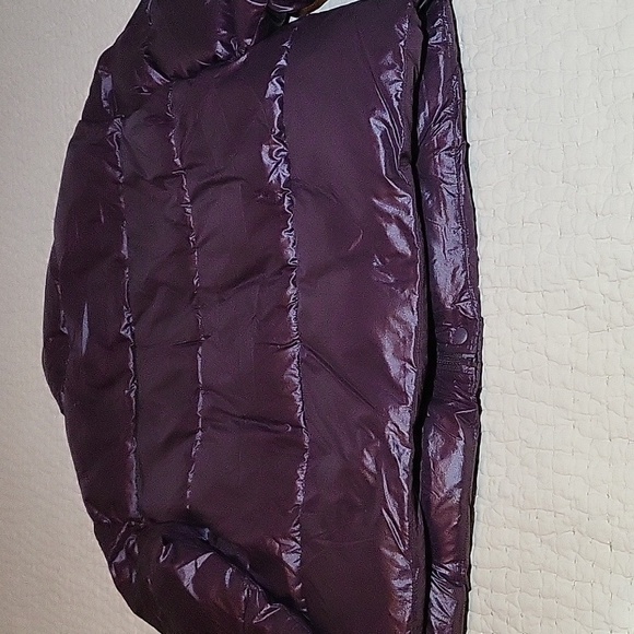 NWT Fabletics Deep Plum Purple Puffer Jacket Womens Size XL - Picture 9 of 13